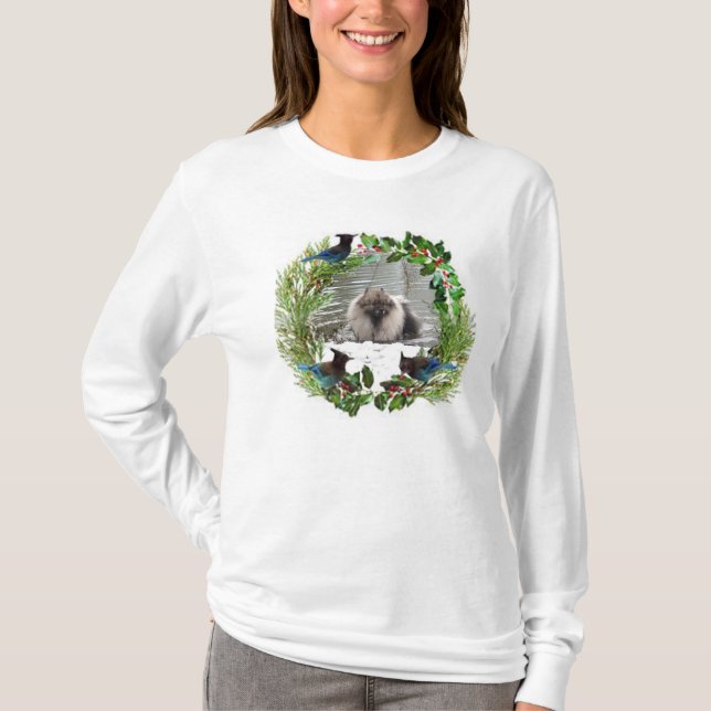 T-shirt #2 de Keeshond de Noël (Devant)