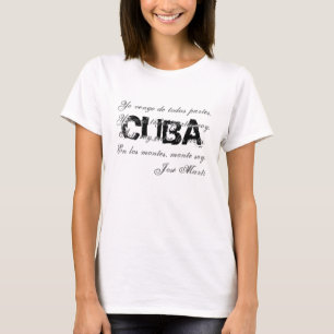 T-shirt 2 de poésie du Cuba Jose Marti