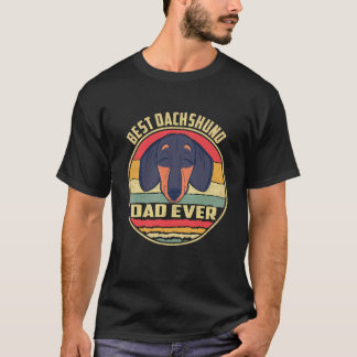 T-shirt 2 Meilleur Papa de Dachshund de tous les temps