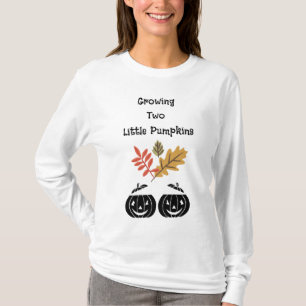 T-shirt 2 petits Citrouilles en croissance - Twin Maman-to