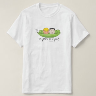 T-shirt 2 Pois dans un pod - Ajoutez votre propre texte !