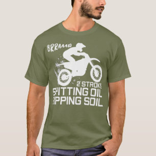 T-shirt 2 Tricoter l'huile à cracher Éliminer Motocross