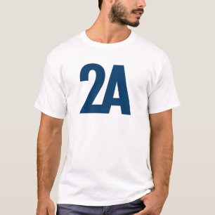T-shirt 2A - 2ème amendement - bleu
