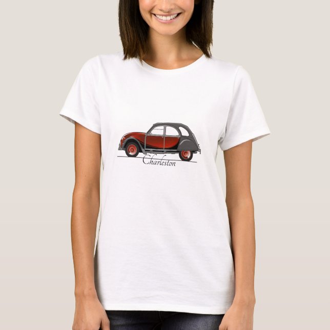 T-shirt 2CV Citroen Charleston (Devant)