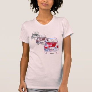 T-shirt 2CV rouge x 3