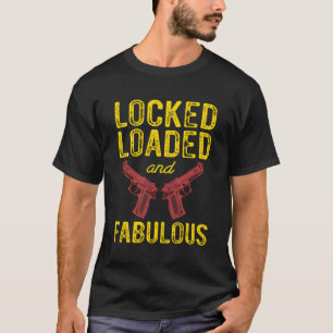 T-shirt 2E Amendement Funny Girl Gun Lover Ammo Bullets Gu