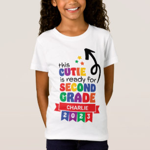 T-Shirt 2e année 2023 Premier jour d'école Retour à l'écol