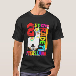 T-shirt 2e année Aucun problème Lama Premier jour de retou