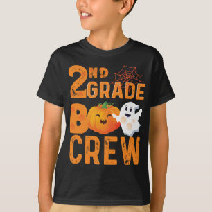 T-shirt 2e année Boo Crew Halloween Cute Citrouille