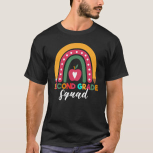 T-shirt 2e année Rainbow Girls Boys Teacher Team 2e G