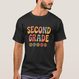 T-shirt 2e année retour à l'école enseignant enfants deuxi