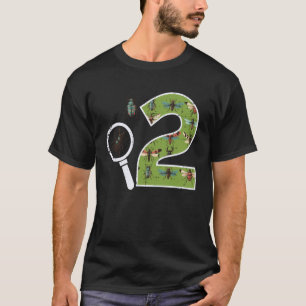 T-shirt 2e anniversaire 2 Loupe Insectes Bday
