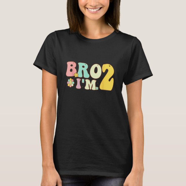 T-shirt 2e anniversaire Boy Bro Iu2019m 2 an Deux ans Seco (Devant)