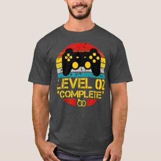 T-shirt 2e anniversaire de Mariage Cadeau niveau 2 femme c