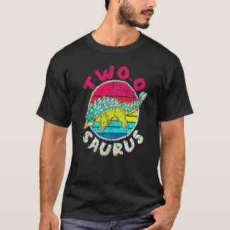 T-shirt 2e anniversaire Deux O Saurus I Ankylosaurus I Fam