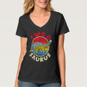 T-shirt 2e anniversaire Deux O Saurus I Ankylosaurus I Fam