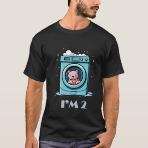 T-shirt 2E Anniversaire Enfant Je Suis 2 Nouvel An Machine