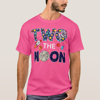 T-shirt 2e anniversaire Espace thème tenue fille garçon bé