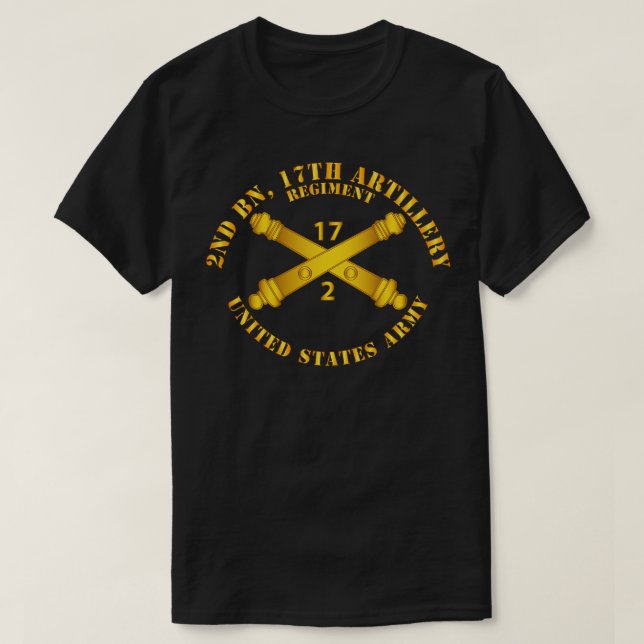 T-shirt 2e Bn 17e régiment d'artillerie de campagne avec b (Design devant)