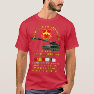 T-shirt 2e Bn 28e Artillerie 175mm Hindenburg Ansbach Ger