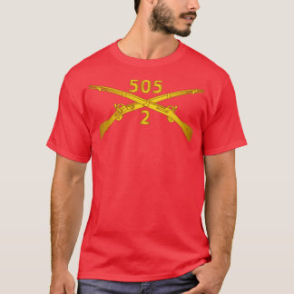 T-shirt 2e Bn 505e Division du régiment d'infanterie wo Tx