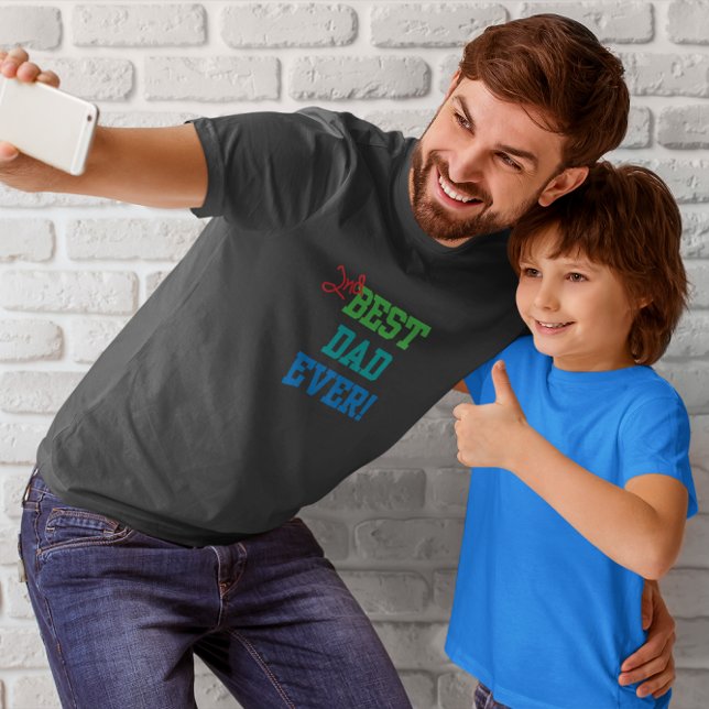 T-shirt 2e Chemise du meilleur papa (Créateur téléchargé)