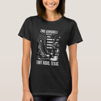 T-shirt 2e division blindée Fort Hood Texas Military Vete