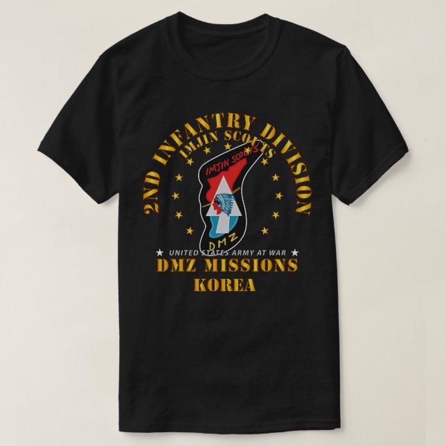 T-shirt 2e division d'infanterie Missions de la DMZ de l'I (Design devant)