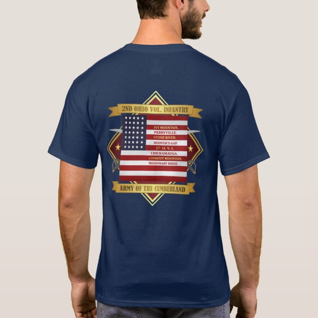 T-shirt 2e infanterie bénévole de l'Ohio (Dos)
