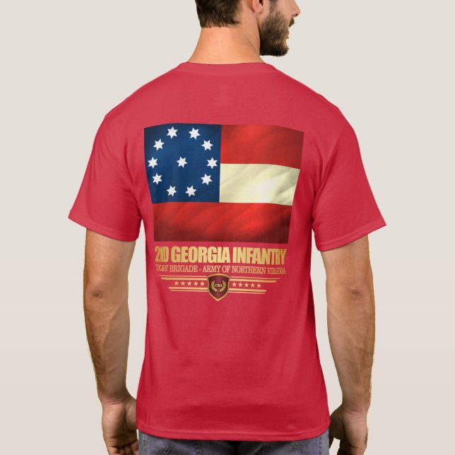 T-shirt 2e infanterie de Géorgie (Dos)