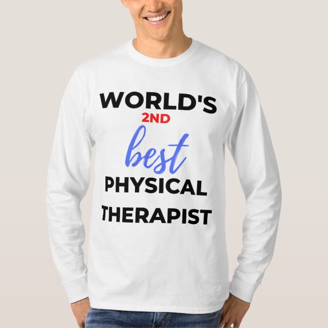 T-shirt 2e meilleur physiothérapeute au monde 2 (Devant)