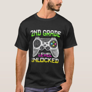 T-shirt 2E NIVEAU DÉverrouillé POUR LE JEU 1ER JOUR DE L'É