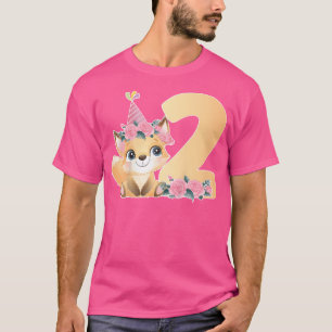 T-shirt 2E Renard Anniversaire Fête de l'oreille Vieille F