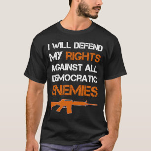 T-shirt 2ème amendement Pro Gun safe Défendre le droit 2èm