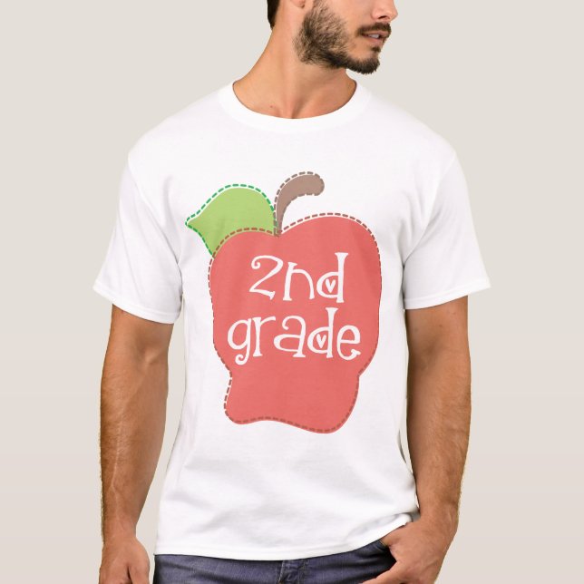 T-shirt 2ème catégorie mignonne Apple (Devant)