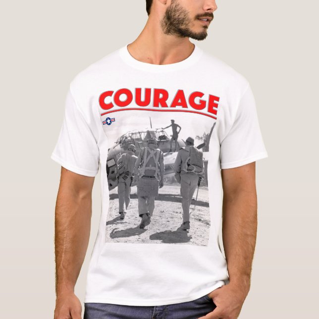 T-shirt 2ÈME GUERRE MONDIALE COURAGE - TBF Avenger (Devant)