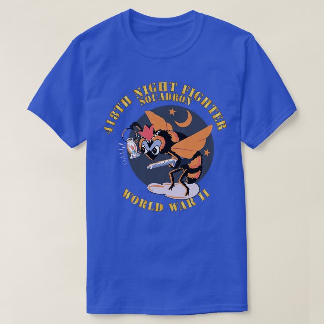 T-shirt 2ème guerre mondiale du 418e Escadron de chasse de (Design devant)