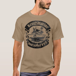 T-shirt 2ÈME GUERRE MONDIALE sous-marin allemandKriegs