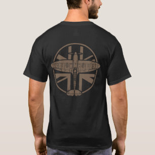 T-shirt 2ÈME GUERRE MONDIALE Spitfire RAF 002 Dark Earth