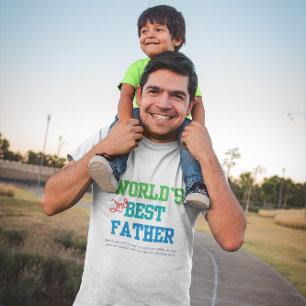 T-shirt 2ème meilleur vers de bible du père du monde