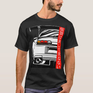 T-shirt 2JZ JDM Les légendes ne meurent jamais Rising Sun 