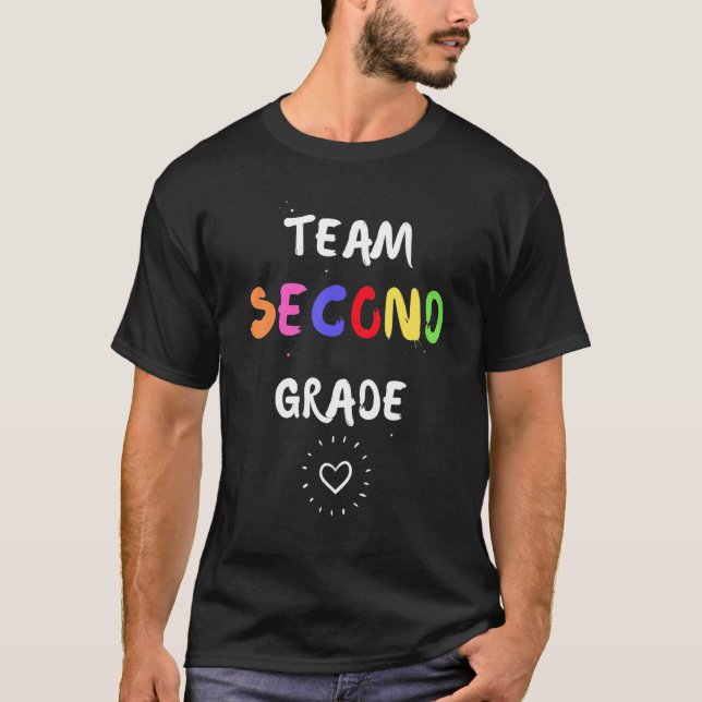 T-shirt 2nd Grade Back To School Teacher Team Second Grade (Devant)