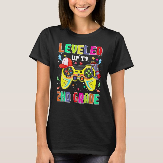 T-shirt 2nd Grade Gamer First Day Second Grade Boys Back T (Devant)