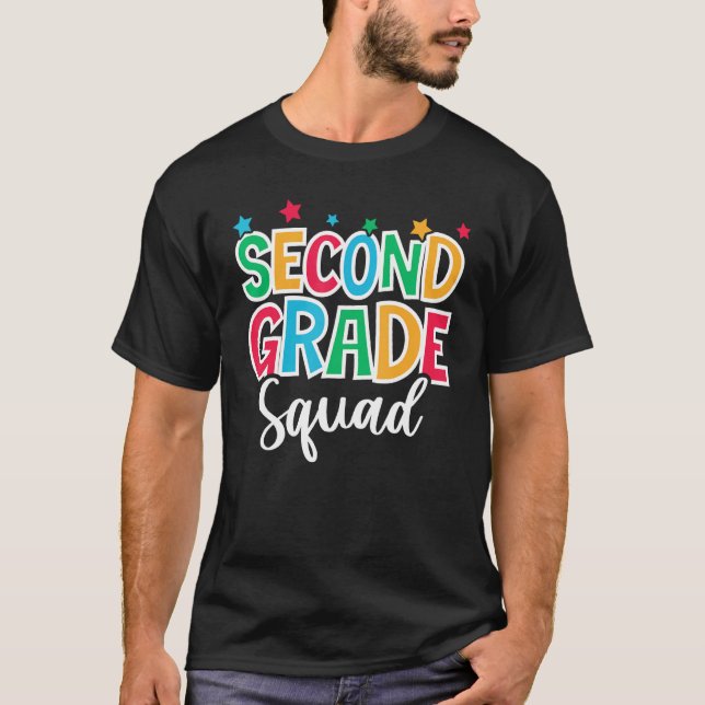 T-shirt 2nd Grade Squad First Day of School Welcome Back t (Devant)