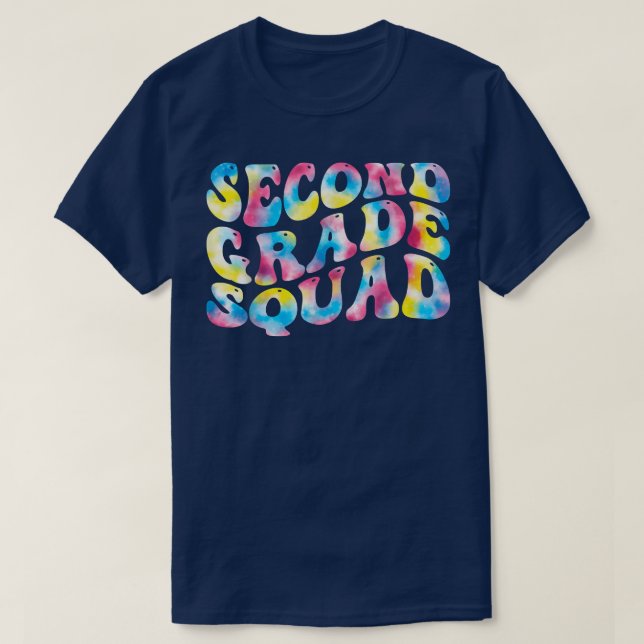 T-shirt 2nd second grade squad teacher Back To School Retr (Design devant)