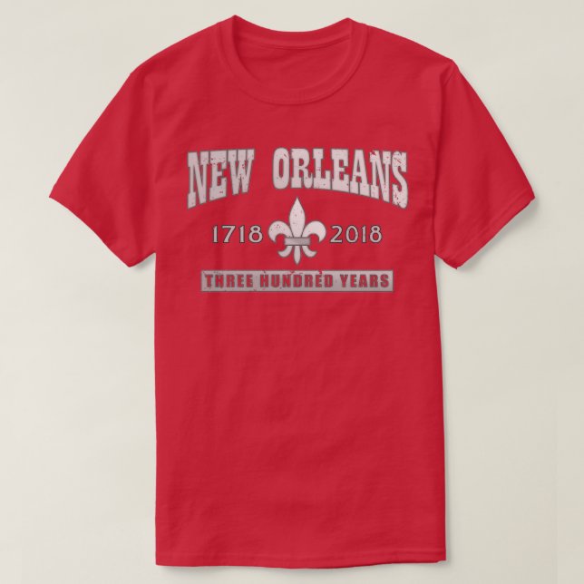 T-shirt 300e anniversaire de la Nouvelle-Orléans (Design devant)