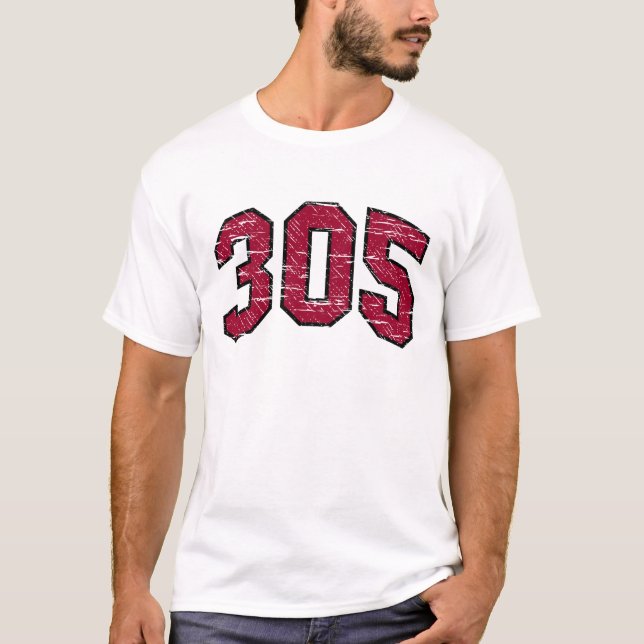 T-shirt 305 (d'indicatif régional) (Devant)