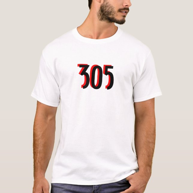 T-shirt ~305~ Miami TEE, CUSTOMISEZ-LE ! (Devant)