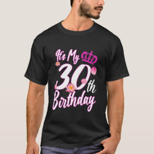 T-shirt 30 Anniversaire Flower C'est mon 30e anniversaire 