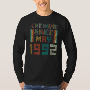 T-shirt 30 ans Awesome depuis mai 1992 30e anniversaire